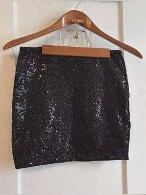 Garage Sequin Mini Skirt